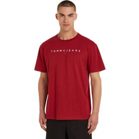 Tommy Hilfiger TJM Reg Linear Logo Tee Ext Kırmızı Erkek T-shirt