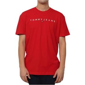 Tommy Hilfiger TJM Reg Linear Logo Tee Ext Kırmızı Erkek T-shirt