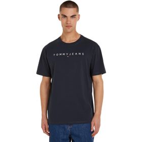 Tommy Hilfiger TJM Reg Linear Logo Tee Ext Mavi Erkek T-shirt