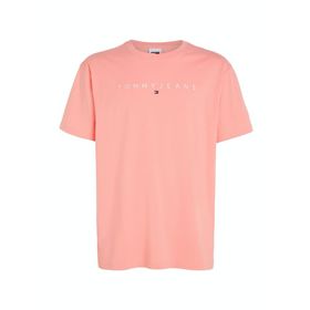 Tommy Hilfiger TJM Reg Linear Logo Tee Ext Pembe Erkek T-shirt