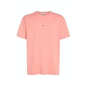 Tommy Hilfiger TJM Reg Linear Logo Tee Ext Pembe Erkek T-shirt
