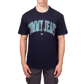 Tommy Hilfiger Tjm Reg Popcolor Varsity Tee Ext Mavi Erkek T-shirt