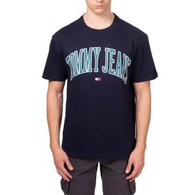 Tommy Hilfiger Tjm Reg Popcolor Varsity Tee Ext Mavi Erkek T-shirt