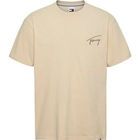 Tommy Hilfiger Tjm Reg Signature Tee Ext Bej Erkek T-shirt