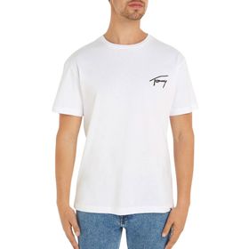 Tommy Hilfiger TJM Reg Signature Tee Ext Beyaz Erkek T-shirt