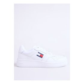 Tommy Hilfiger Tjm Retro Basket Ess Beyaz Erkek Klasik Sneaker