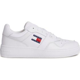 Tommy Hilfiger Tjm Retro Basket Ess Beyaz Erkek Klasik Sneaker