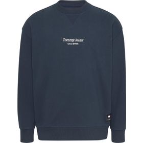 Tommy Hilfiger Tjm Rlx Essential Graphic 2 Crew Mavi Erkek Sweatshirt