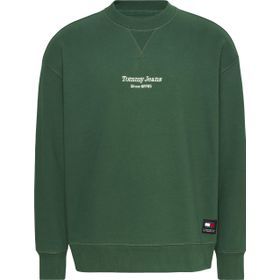 Tommy Hilfiger TJM RLX Essential Graphic 2 Crew Yeşil Erkek Sweatshirt