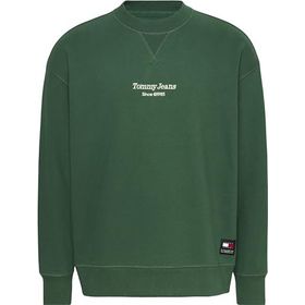 Tommy Hilfiger TJM RLX Essential Graphic 2 Crew Yeşil Erkek Sweatshirt