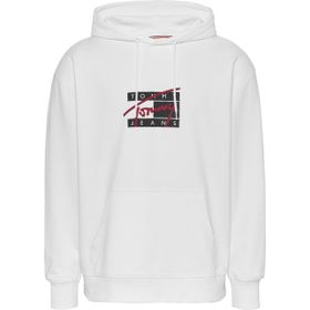 Tommy Hilfiger TJM RLX Graffiti Signature Hood Beyaz Erkek Sweatshirt