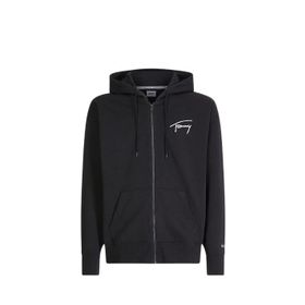 Tommy Hilfiger TJM Signature Zip Thru Siyah Erkek Sweatshirt