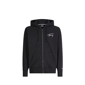 Tommy Hilfiger TJM Signature Zip Thru Siyah Erkek Sweatshirt