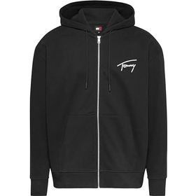 Tommy Hilfiger TJM Signature Zip Thru Siyah Erkek Sweatshirt