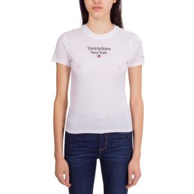 Tommy Hilfiger TJW BBY Essential LOGO 1 SS Beyaz Kadın T-shirt