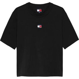 Tommy Hilfiger TJW BXY BADGE TEE EXT Siyah Kadın T-shirt