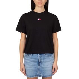 Tommy Hilfiger TJW BXY BADGE TEE EXT Siyah Kadın T-shirt