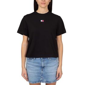 Tommy Hilfiger TJW BXY BADGE TEE EXT Siyah Kadın T-shirt