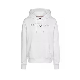 Tommy Hilfiger TJW Reg Linear Hoodie EXT Beyaz Kadın Sweatshirt