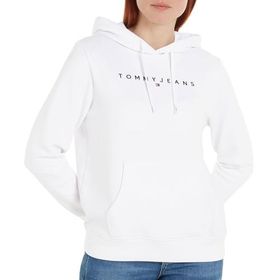 Tommy Hilfiger TJW Reg Linear Hoodie EXT Beyaz Kadın Sweatshirt