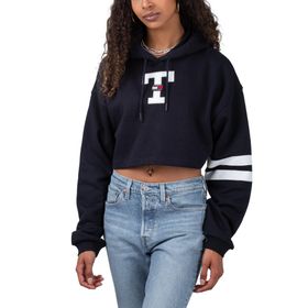 Tommy Hilfiger TJW SP CRP Letterman Flag Hoodie Mavi Kadın Sweatshirt