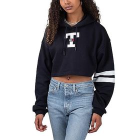 Tommy Hilfiger TJW SP CRP Letterman Flag Hoodie Mavi Kadın Sweatshirt