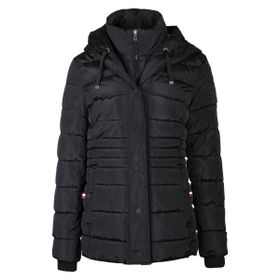 Tommy Hilfiger TW2MP121-BLACK Puffer Siyah Kapüşonlu Kadın Mont