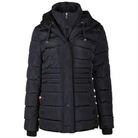 Tommy Hilfiger TW2MP121-BLACK Puffer Siyah Kapüşonlu Kadın Mont