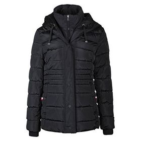 Tommy Hilfiger TW2MP121-BLACK Puffer Siyah Kapüşonlu Kadın Mont