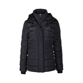 Tommy Hilfiger TW2MP121-BLACK Puffer Siyah Kapüşonlu Kadın Mont