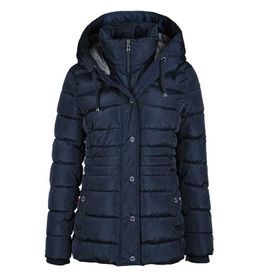 Tommy Hilfiger TW2MP121-NAVY Lacivert Puffer Kapüşonlu Kadın Mont