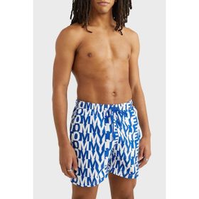 Tommy Hilfiger UM0UM02759 0ZP Mavi Desenli Slim Fit Cepli Erkek Şort
