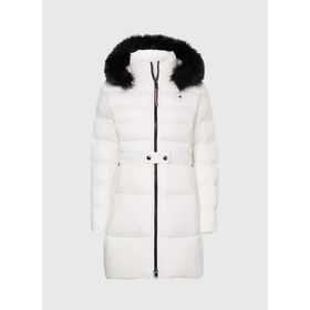 Tommy Hilfiger WW0WW37490YBL Beyaz Erkek Mont