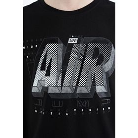 Tommy Life 11098 Siyah Yazı Baskılı Standart Kalıp O Yaka Erkek Çocuk T-Shirt