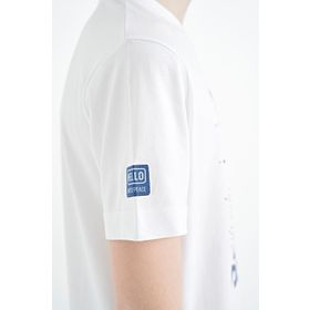 Tommy Life 11099 Beyaz Ön Baskı Detaylı O Yaka Standart Kalıp Erkek Çocuk T-Shirt