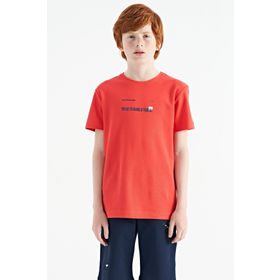 Tommy Life 11117 Coral Baskı Detaylı O Yaka Standart Kalıp Erkek Çocuk T-shirt