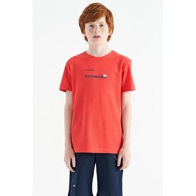 Tommy Life 11117 Coral Baskı Detaylı O Yaka Standart Kalıp Erkek Çocuk T-shirt