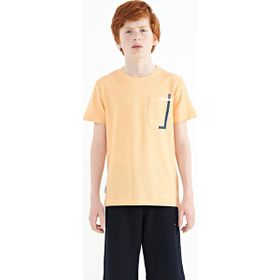 Tommy Life 11120 Kavun İçi Cep Detaylı O Yaka Standart Kalıp Erkek Çocuk T-Shirt