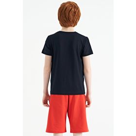 Tommy Life 11125 Kırmızı Fiesta Baskı Detaylı Bağcıklı Standart Kalıp Erkek Çocuk Şort