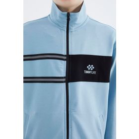 Tommy Life 11183 Açık Mavi Dik Yaka Erkek Çocuk Sweatshirt