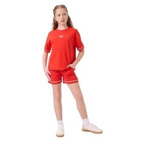 Tommy Life 75183 - Kırmızı Fiesta Kız Çocuk Pamuklu Yumuşak Dokulu Basic Şort Takım