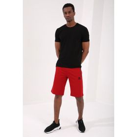 Tommy Life 81136 Gizli Fermuar Arka Cepli Bağcıklı Standart Kalıp Kırmızı Erkek Şort