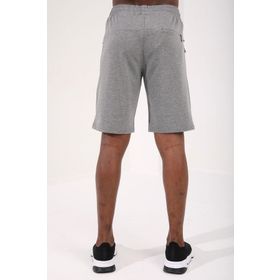 Tommy Life 81136 Gri Melanj Gizli Fermuar Arka Cepli Bağcıklı Standart Kalıp Erkek Şort