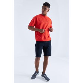Tommy Life 81136 Lacivert Gizli Fermuar Arka Cepli Bağcıklı Standart Kalıp Erkek Şort
