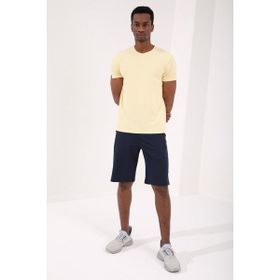 Tommy Life 81141 Fermuar Cepli Yazı Detaylı Standart Kalıp İndigo Erkek Şort
