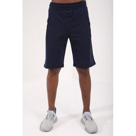 Tommy Life 81141 Fermuar Cepli Yazı Detaylı Standart Kalıp İndigo Erkek Şort