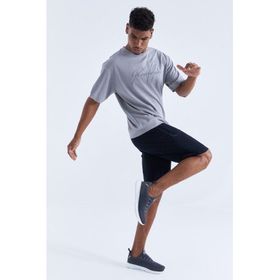 Tommy Life 81141 Fermuar Cepli Yazı Detaylı Standart Kalıp Siyah Erkek Şort