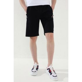 Tommy Life 81167 Lacivert Erkek Bağcıklı Fermuar Cepli Standart Kalıp Basic Şort
