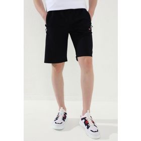 Tommy Life 81167 Lacivert Erkek Bağcıklı Fermuar Cepli Standart Kalıp Basic Şort