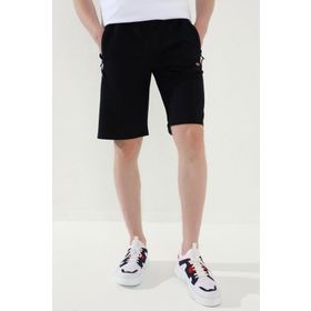 Tommy Life 81167 Lacivert Erkek Bağcıklı Fermuar Cepli Standart Kalıp Basic Şort